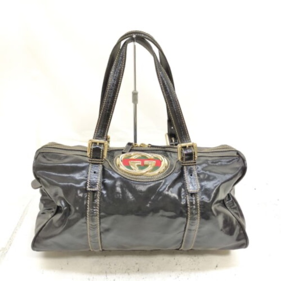 Gucci Handbag Sherry Line Black Coated Canvas 1387231 - Picture 1 of 9
